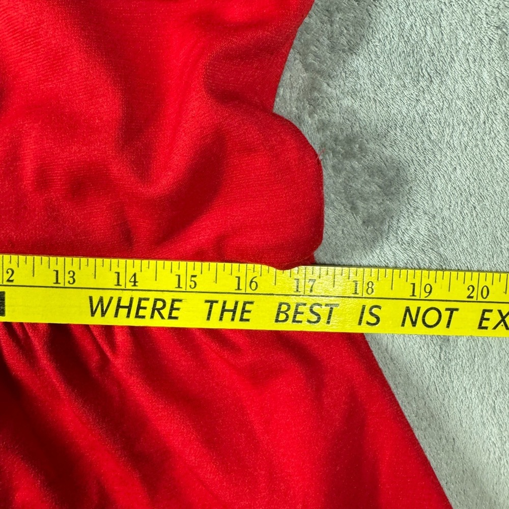 Jessica Simpson Fit & Flare Dress Women's M Red Black Sleeveless Keyhole Back - Picture 6 of 9